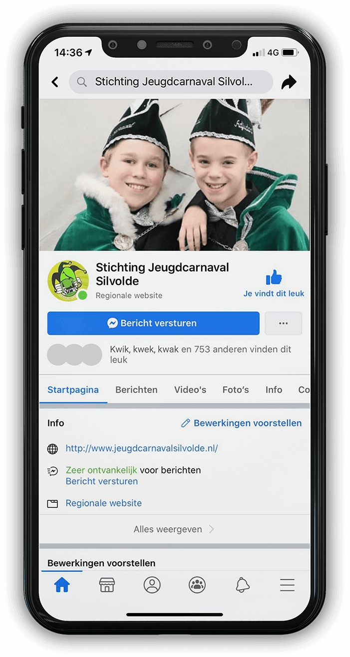 Telefoon Facebook Jeugdcarnaval Silvolde